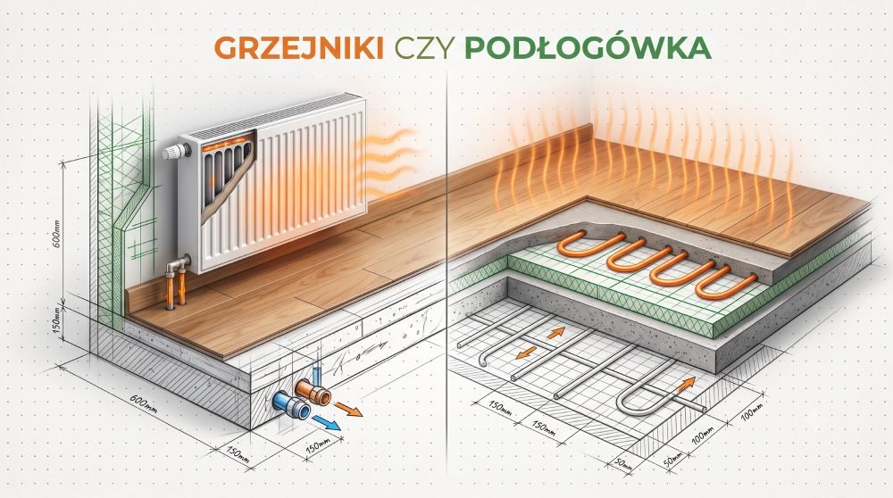 Grzejniki czy ogrzewanie podłogowe