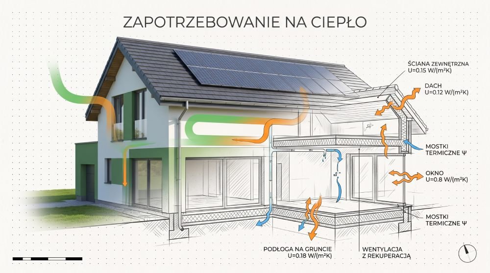 Zapotrzebowanie budynku na ciepło